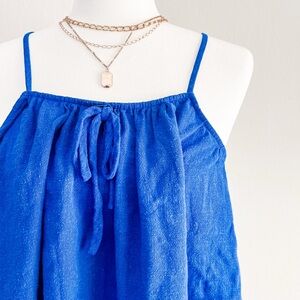Double Zero Royal Blue Strappy Top